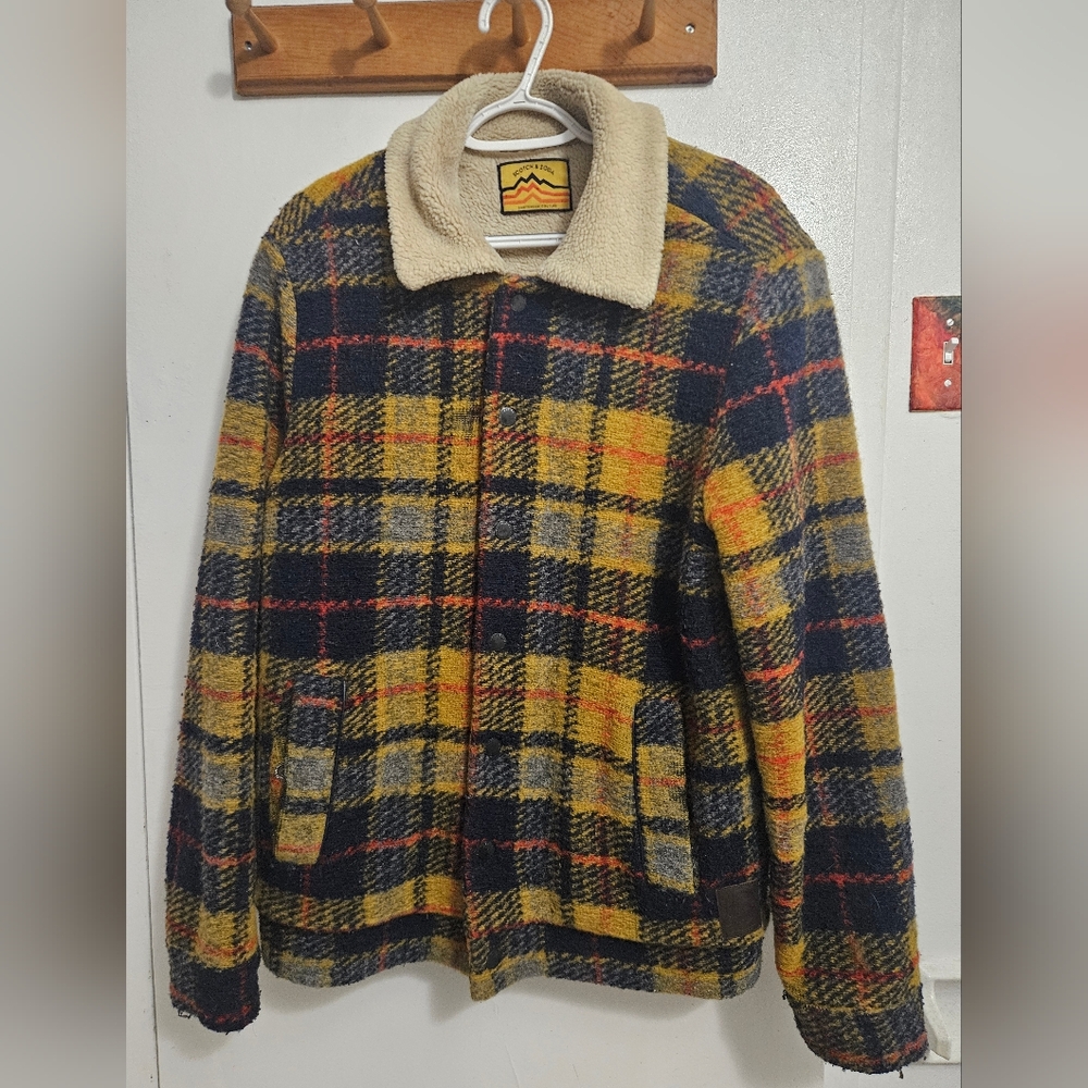 Scotch and Soda Plaid Men's Wool Coat